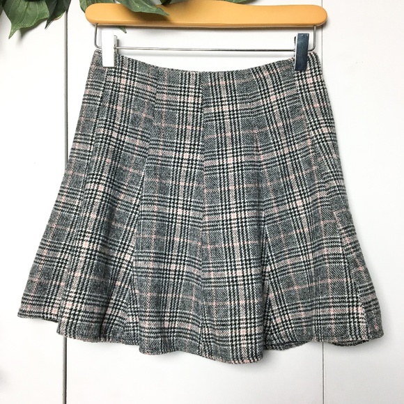 SA2DA Dresses & Skirts - 2/$35🌿 SA2DA Korean Gray Plaid Mini Skirt